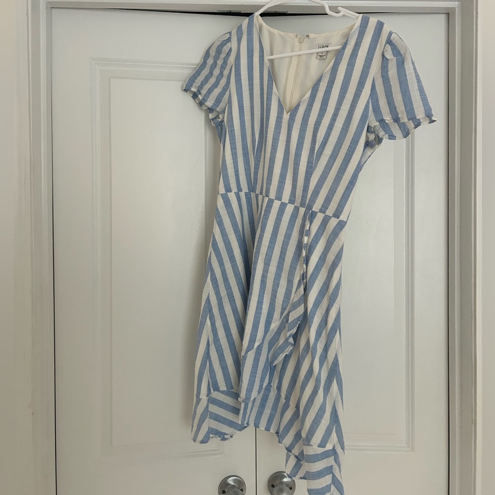 Blue and White Dress